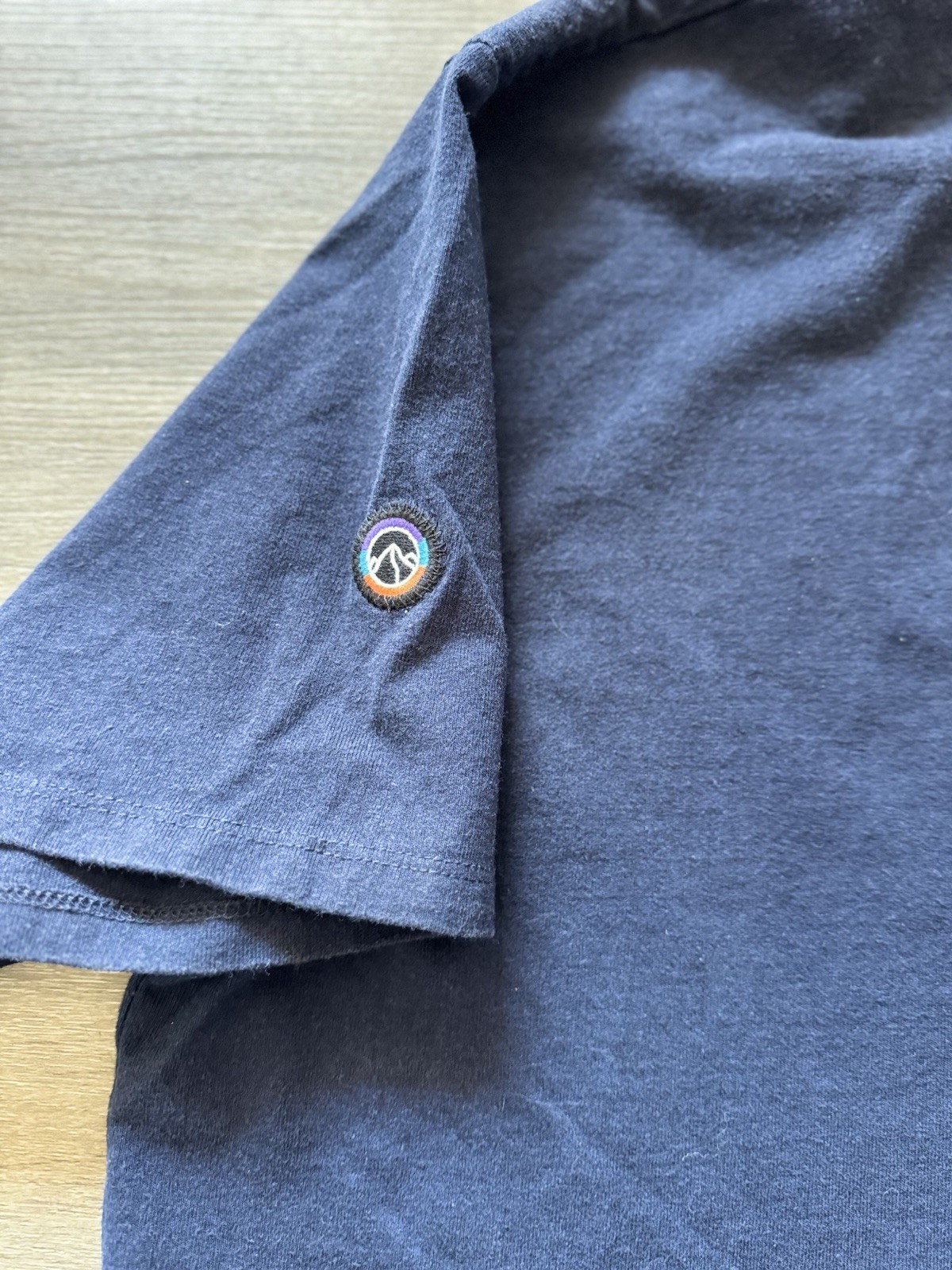 Patagonia Responsibili-Tee Men's T-Shirt XXL Blue Solid Logo Crew Neck Short gallery