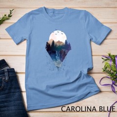 Funny Geometric Mountain Abstract Geometry Outdoor Gifts T-Shirt Unisex T-shirt