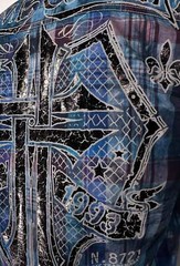 Xtreme Couture by Affliction Men’s Button Down Shirt Rattle Biker Y2K S-2XL