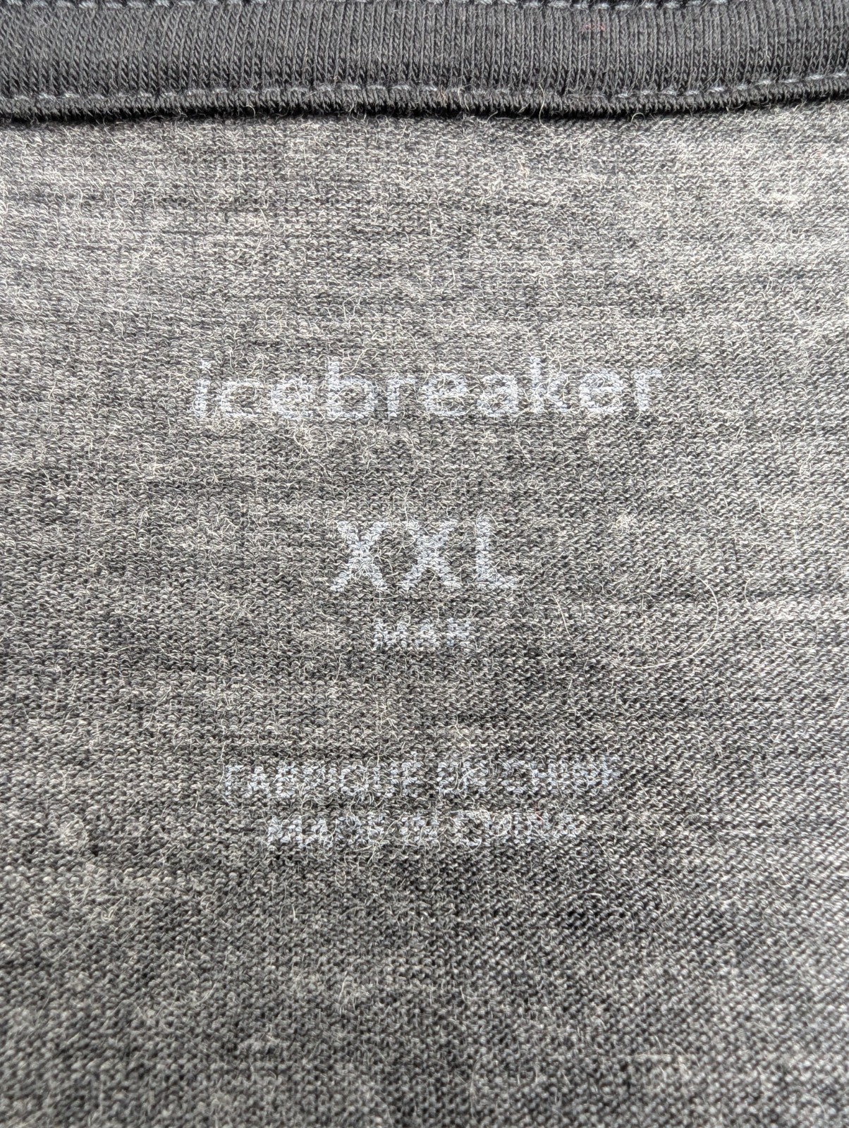 Icebreaker Wool Shirt Men's Large Gray Wool Nylon Outdoor Pullover Base Layer gallery