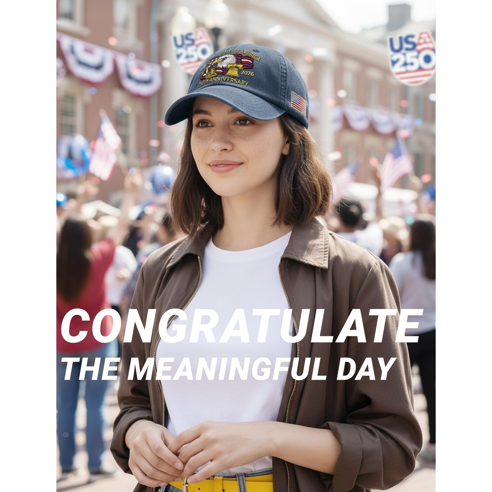 250 Anniversary USA Hat,United States of America 250th Anniversary Cap,US Pat... gallery