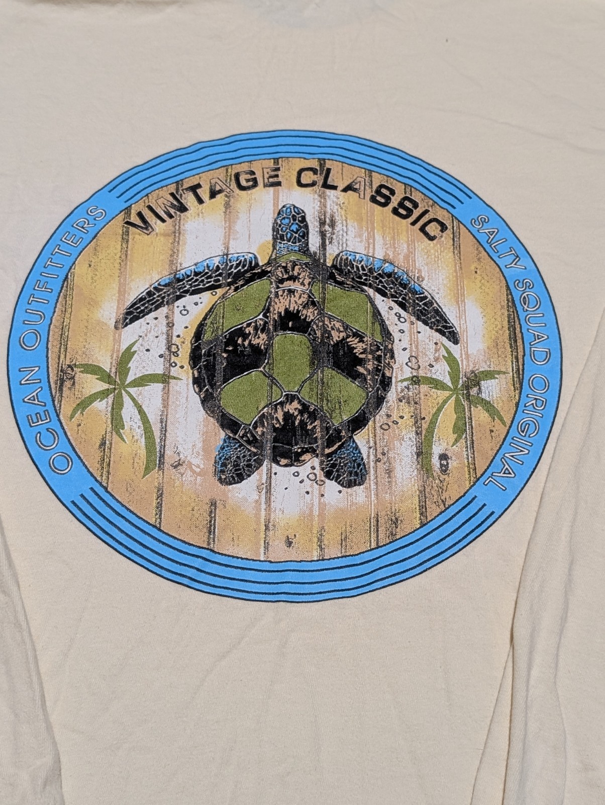 Comfort Colors T-Shirt Mens M Cream Clearwater Beach Florida Sea Turtle Graphic gallery