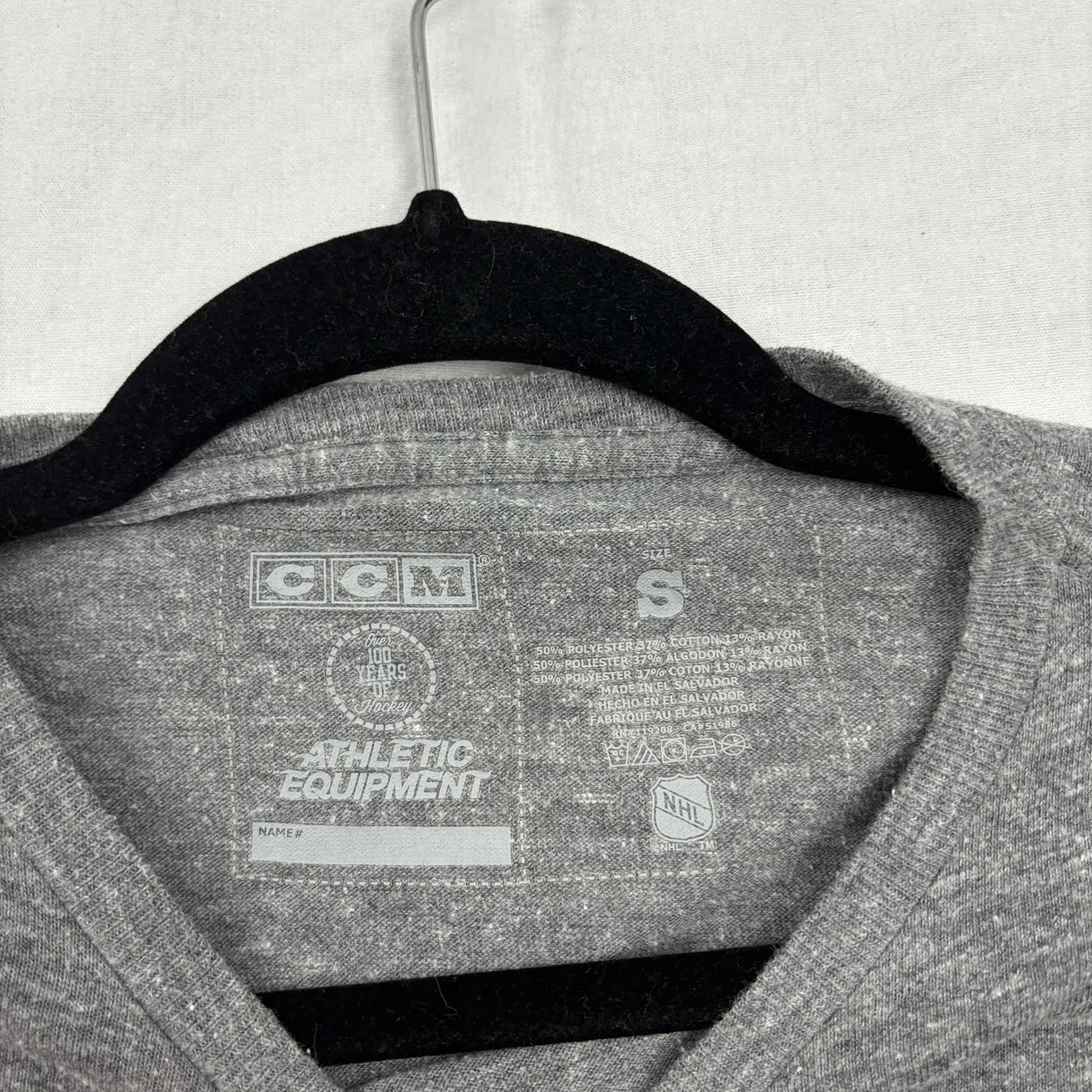CCM St Louis Blues Hockey T Shirt Grey Short Sleeve Graphic Print Small gallery