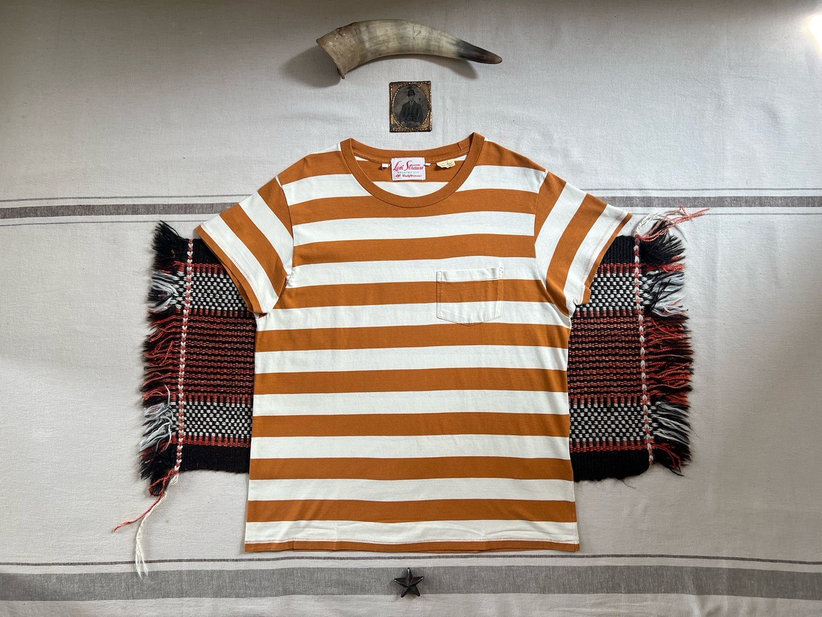 LVC T-Shirt L Breton Stripe 50s Sportswear Levi's Vintage Clothing Single Stitch gallery