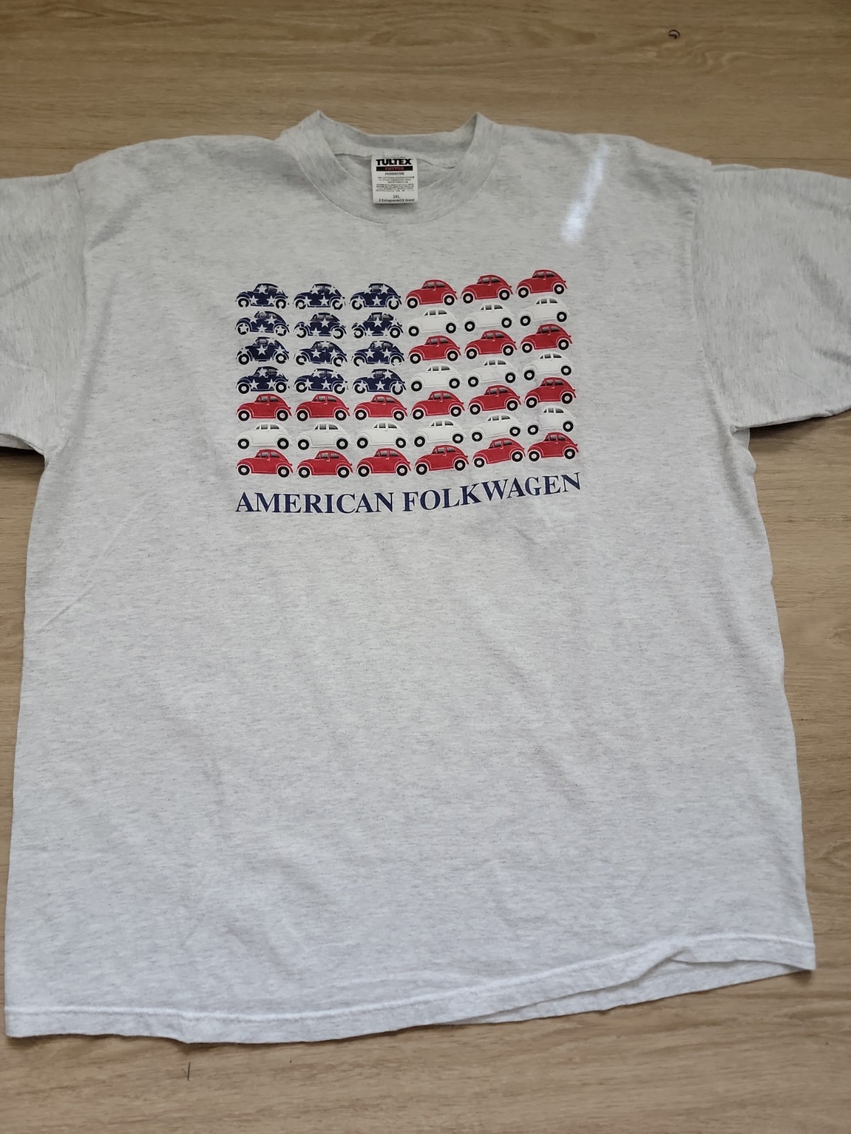 American Folkwagen Volkswagen T Shirt Grey Short Sleeve Mens 2XL gallery