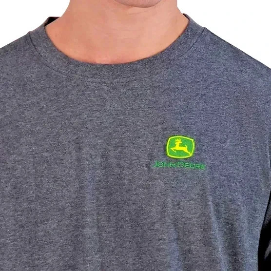 John Deere Men's Long Sleeve Cotton Logo T-Shirt, Gray, Size XL gallery