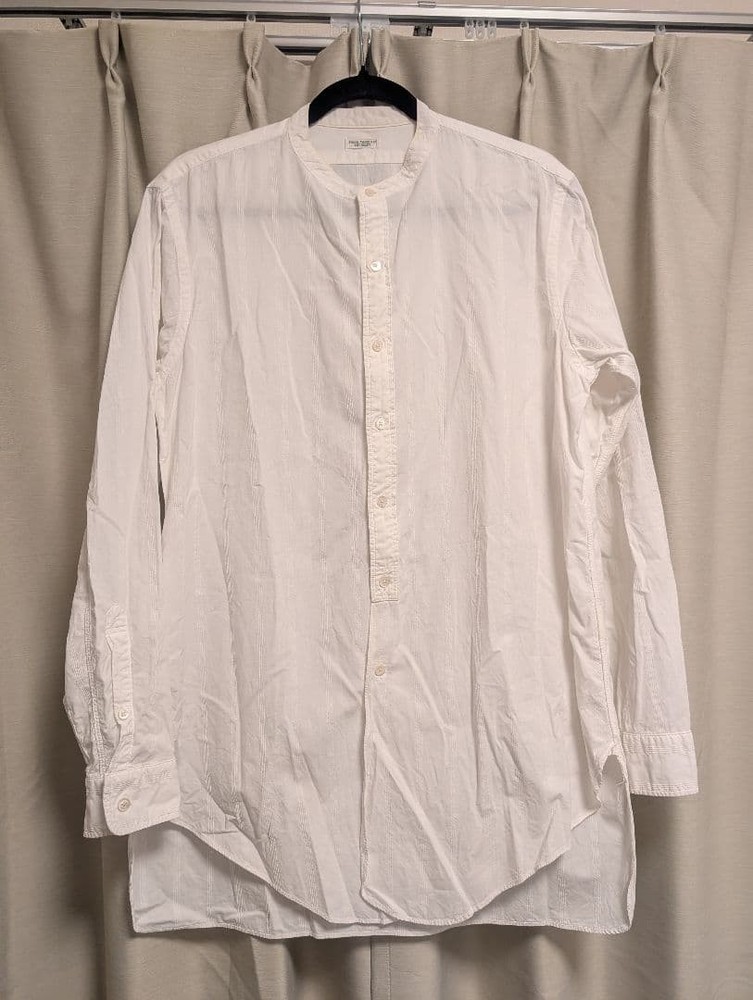 PHIGVEL MAKERS & Co. Band Collar Long Tail Shirt White Size L