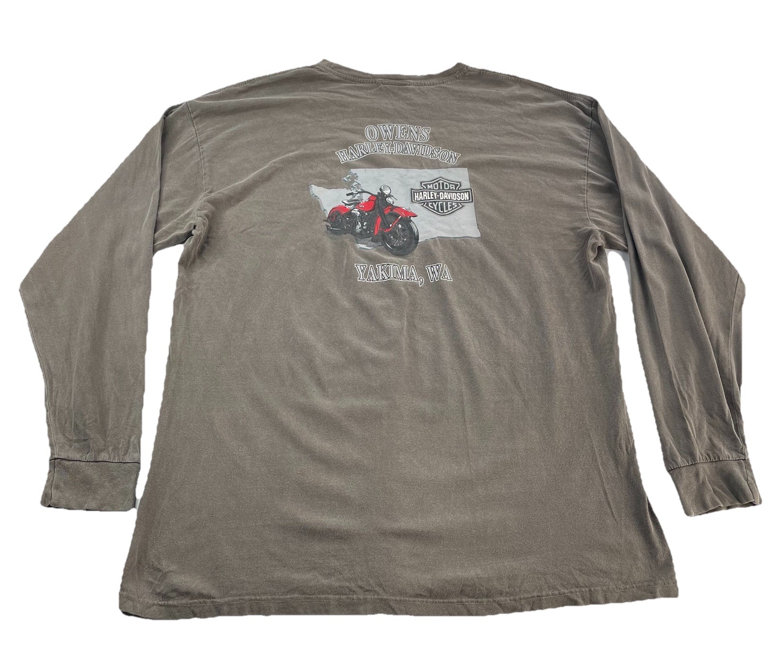 Mens Harley Davidson’s Motorcycle Brown Longsleeve “Owen’s” Shirt Size Xl gallery