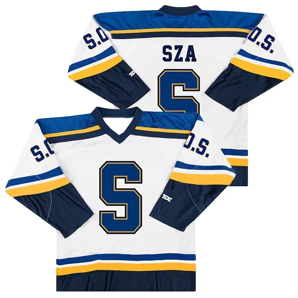 SZA SOS Blind Graphic Hockey Jersey Number 7 Long Sleeve Streetwear Unisex S-4XL gallery