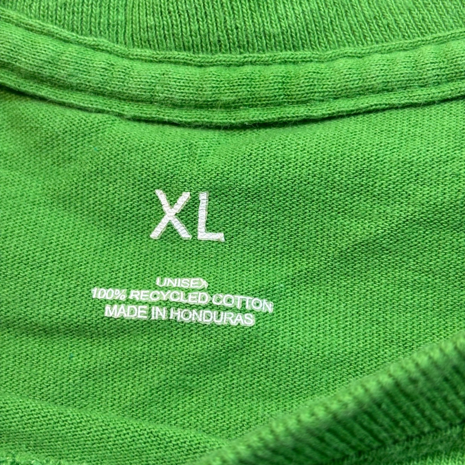 Apple T-Shirt Unisex XL Green Short Sleeve Recycled Cotton Logo Casual Tee gallery