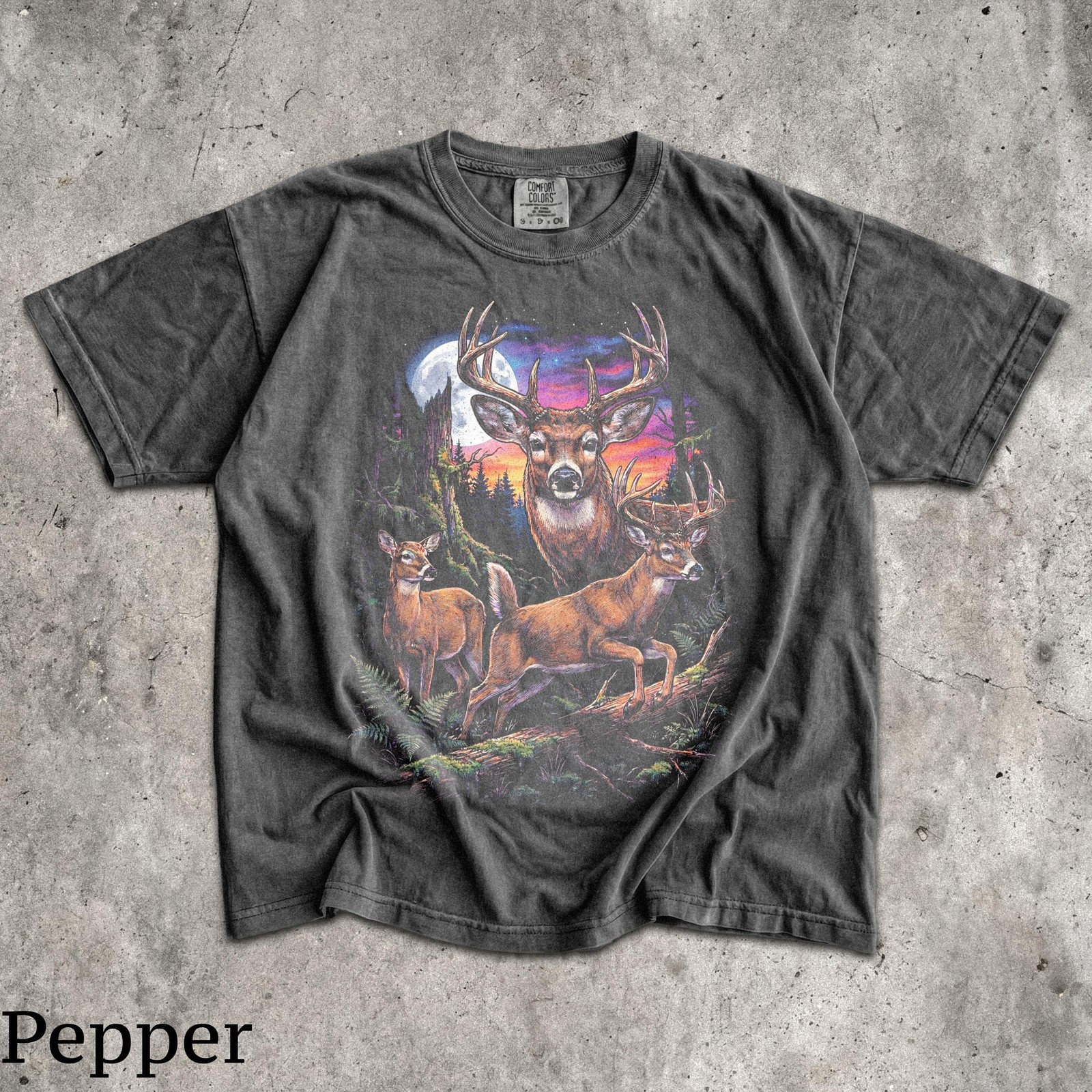 90s Deer T Shirt Men Women 39 s Unisex Graphic Tee Vintage Wildlife Nosta gallery