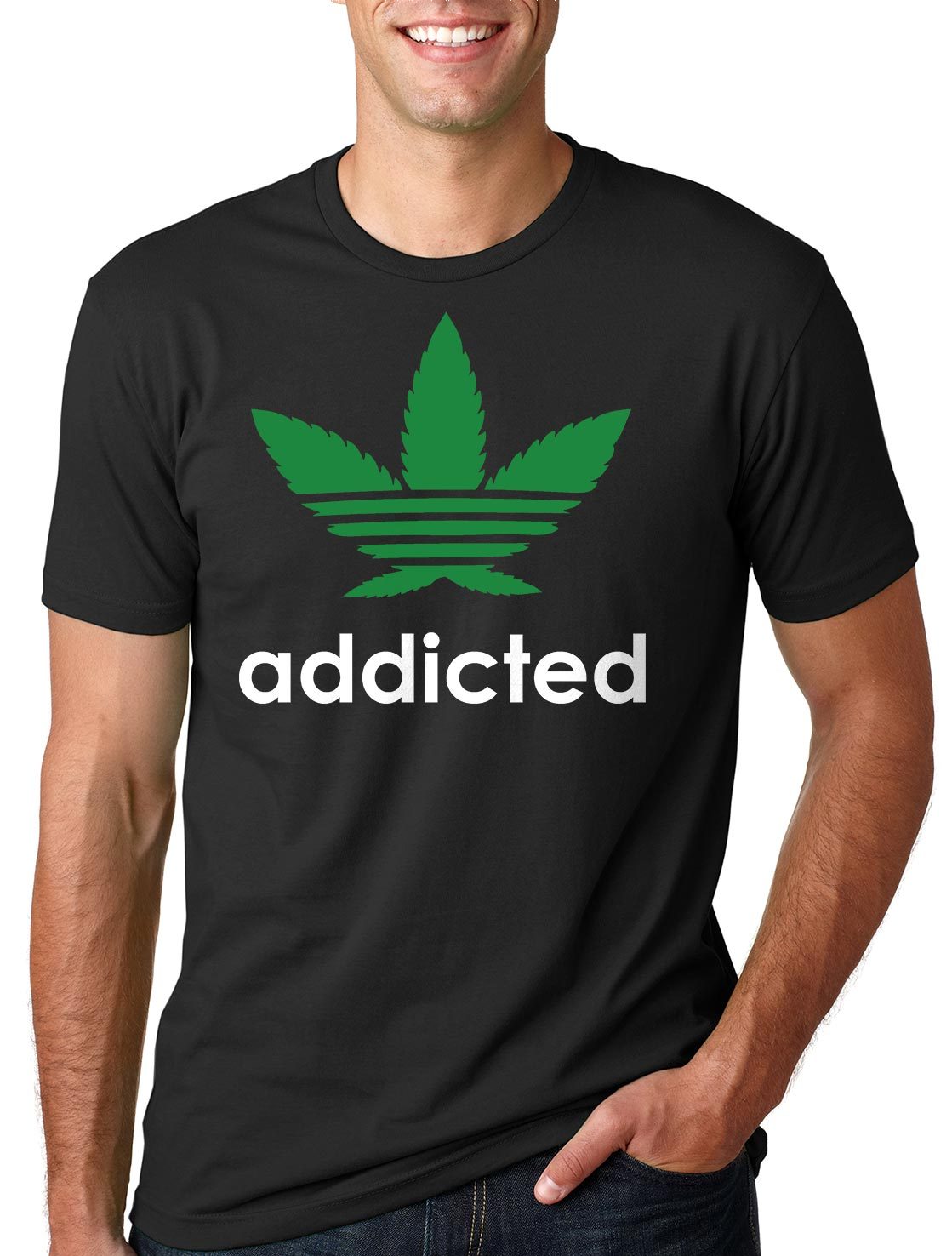 Addicted Funny Weed Marijuana T-shirt Gift Tee Shirt Birthday Gift idea gallery