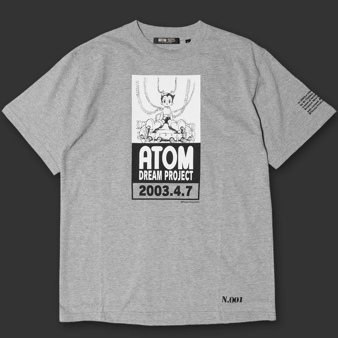 Astro Boy ATOM 2003 Countdown Print T-Shirt Gray Short Sleeve Size L Japan Men's gallery
