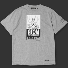 Astro Boy ATOM 2003 Countdown Print T-Shirt Gray Short Sleeve Size L Japan Men’s