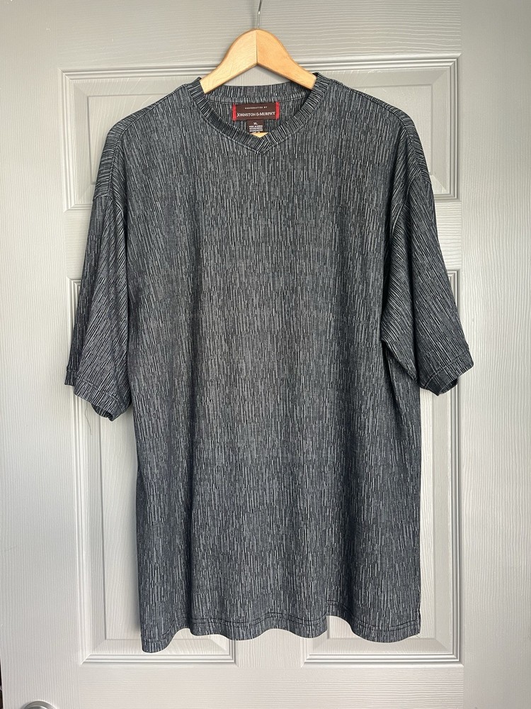 Johnston & Murphy Slab Crew Heather Gray T-shirt Men’s XL