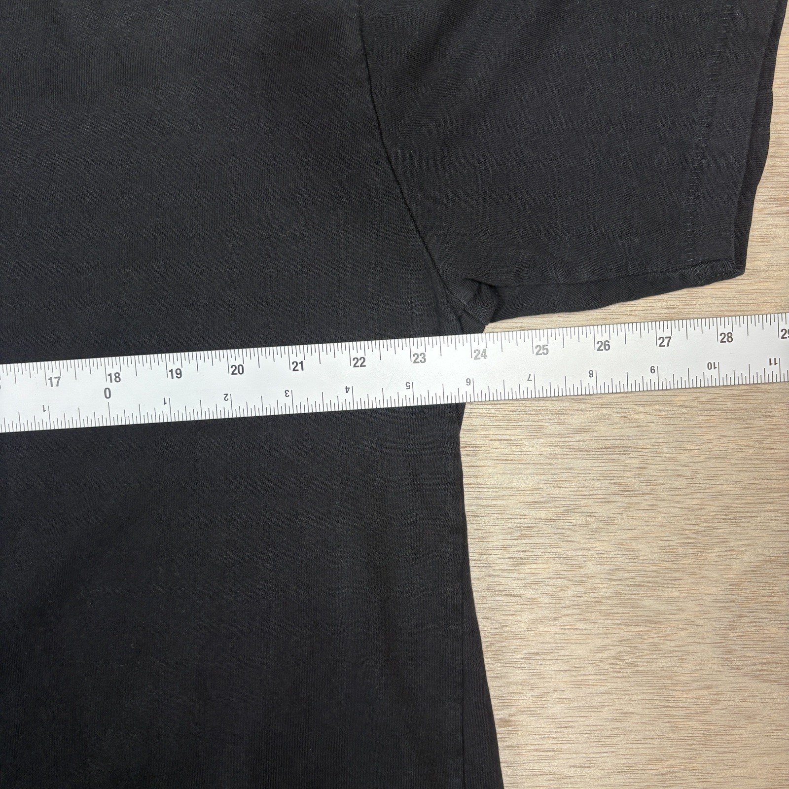 No Boundaries Men's LARGE Oversize Cotton Tee BLACK T-Shirt pre-owned gallery