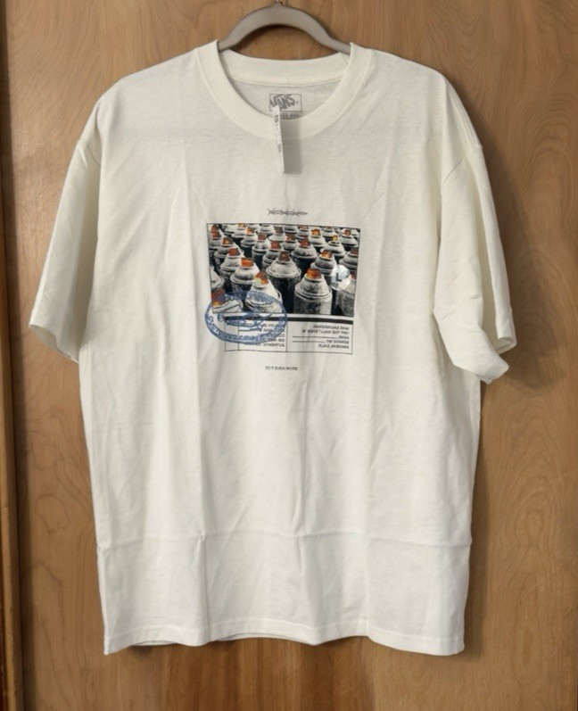 Vans Off The Wall Men's Spray 66 Cotton Graphic T-Shirt Tee White Size M NWT gallery