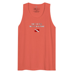 born to dive forced to surface tank, scuba diver tank top, diving tank top