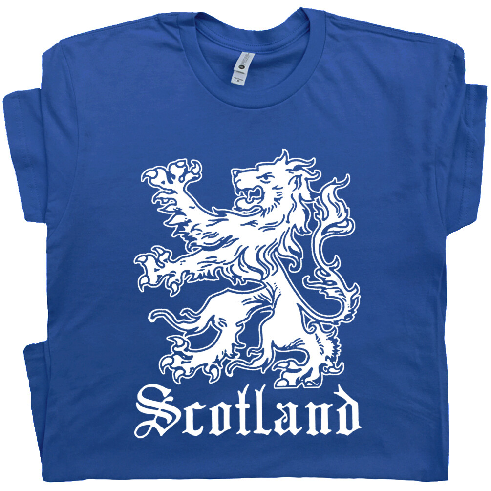Scotland T Shirt Vintage Scottish Lion Crest Scotland Flag Men Women Kid Graphic gallery