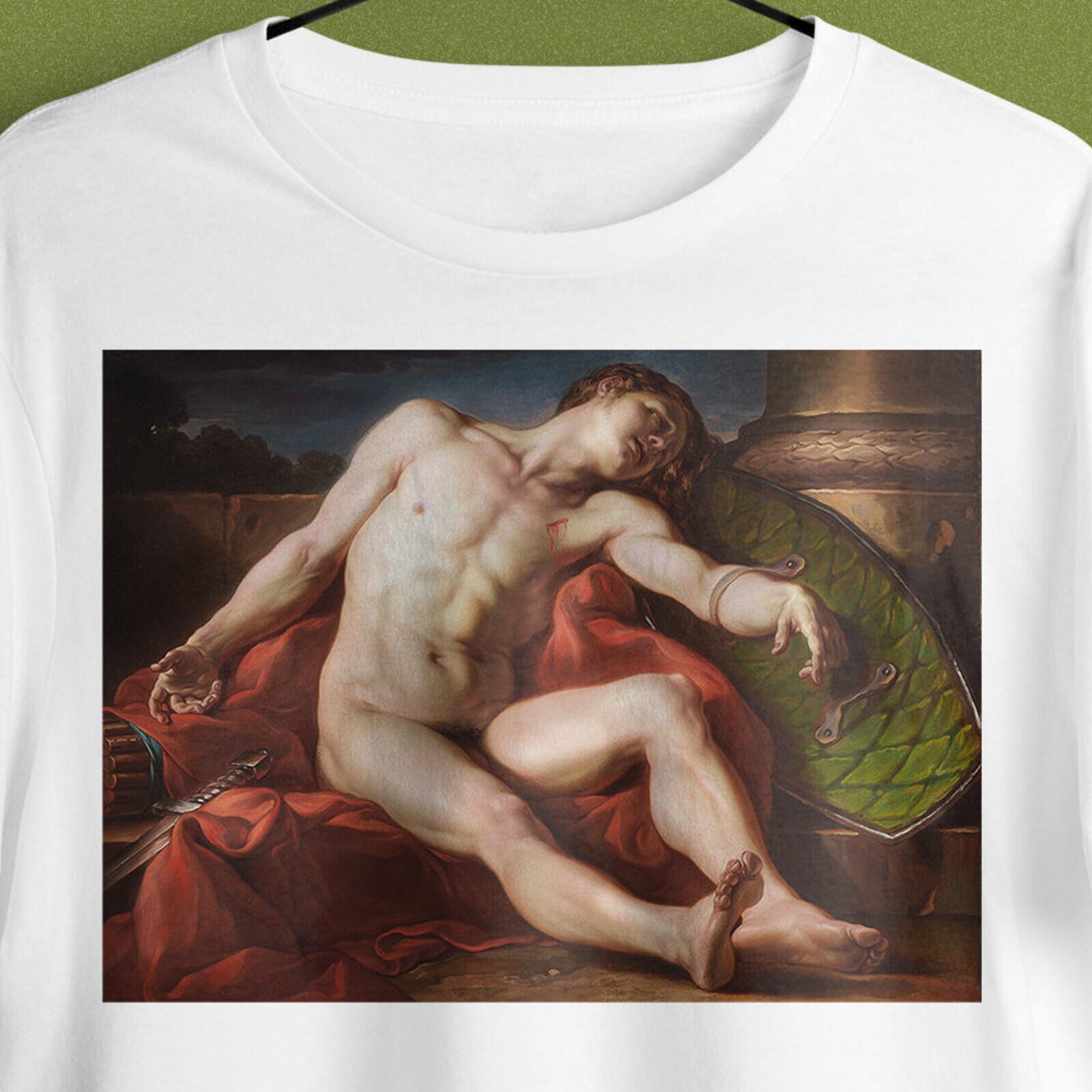 Death of a Gladiator Unisex T-Shirt, History Art tshirt, Death Tshirt, Gladiator gallery