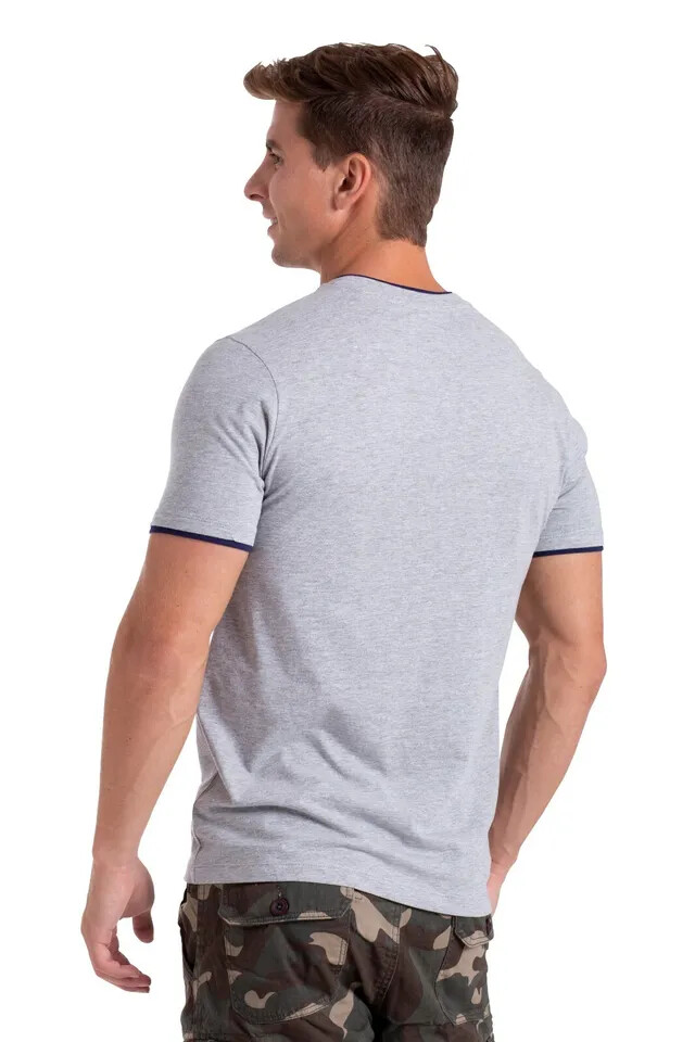 westAce MENS CASUAL V NECK T SHIRT SHORT SLEEVE SHIRTS HEAVYWEIGHT TEE gallery