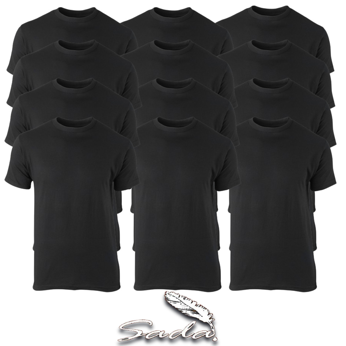 Sada Crew-neck T-shirt Short-sleeve (1-Dozen/ 12pc) gallery