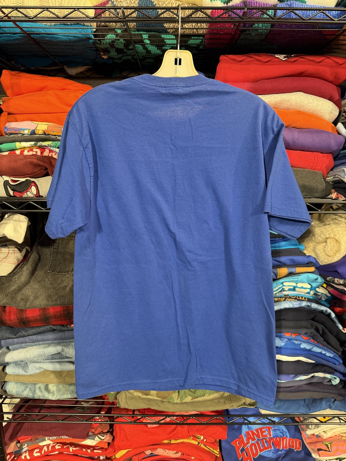 Vintage Plains Shirt Mens Medium Blue Unions Don't Quit We Vote Graphic Tee 80s gallery