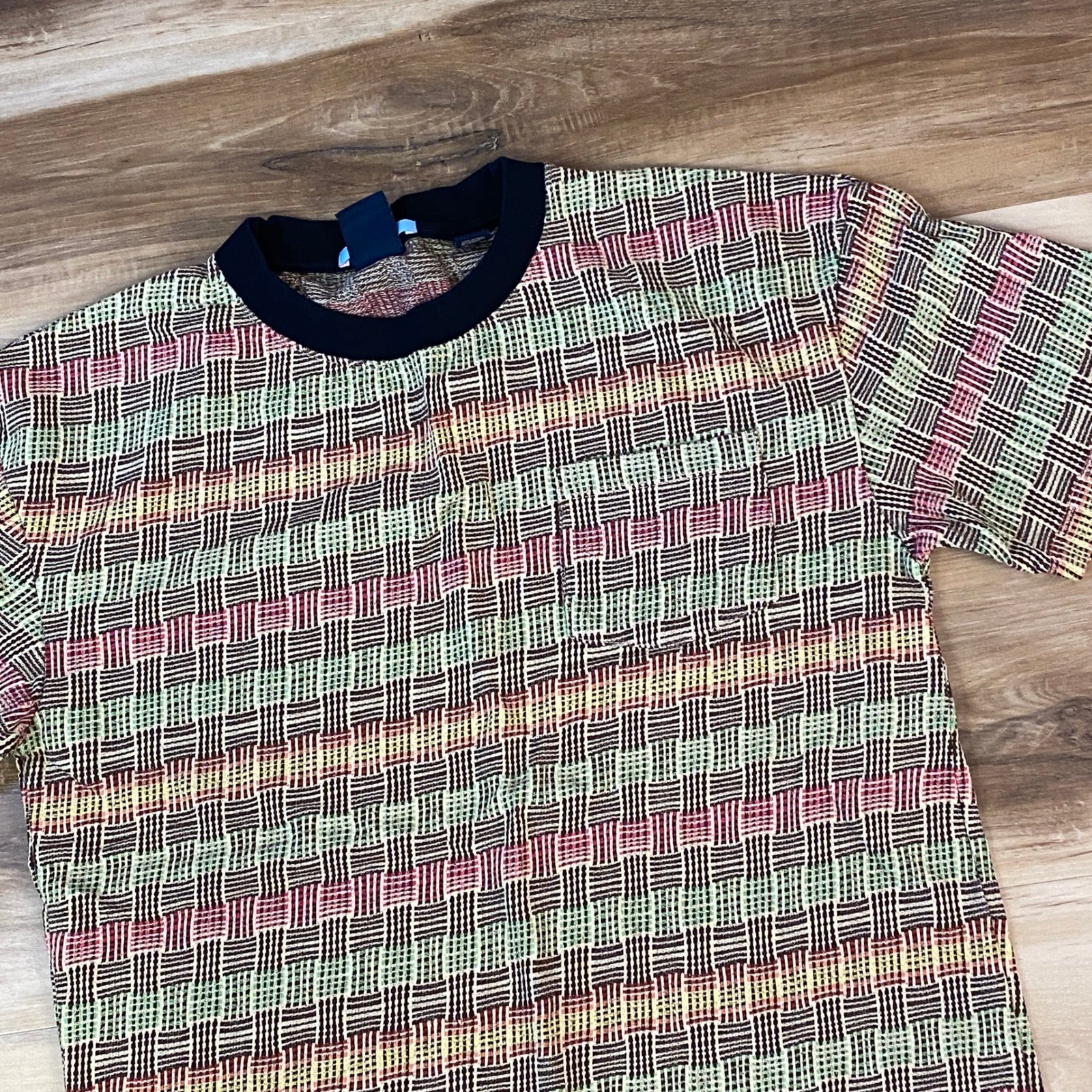 Scotch & Soda Tee Men Small Streetwear 100% Cotton Multi Color Basketweave gallery