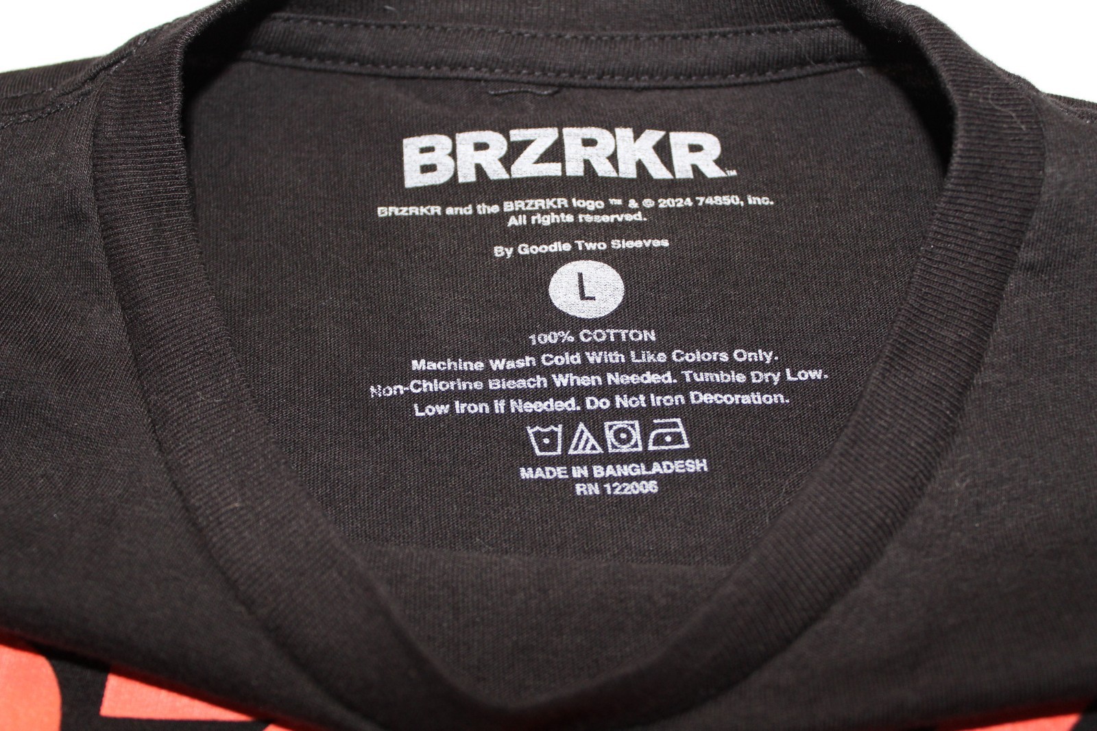 BRZRKR Sword T Shirt Keanu Reeves BOOM! Comic Black And Red Men’s. Size large. gallery