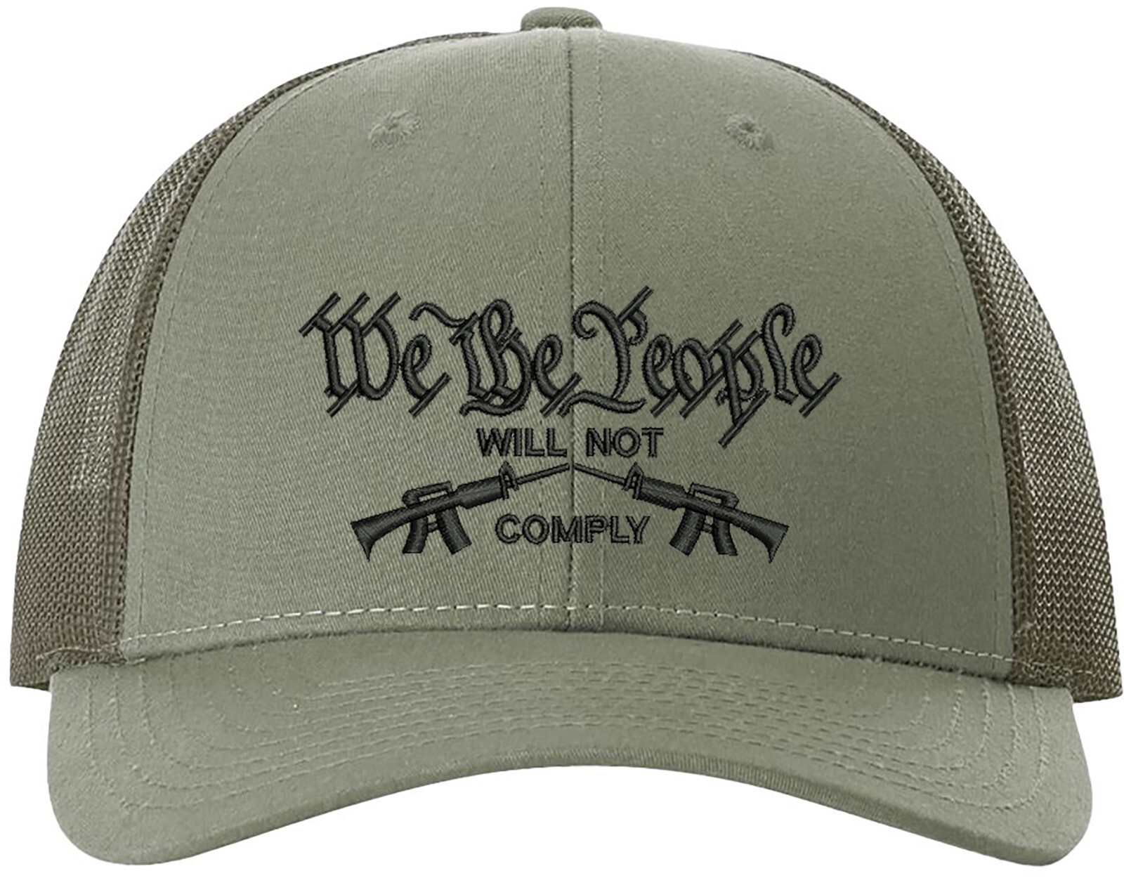 We The People Not Comply 2A Richardson Embroidered One Size Fits All Trucker Hat gallery