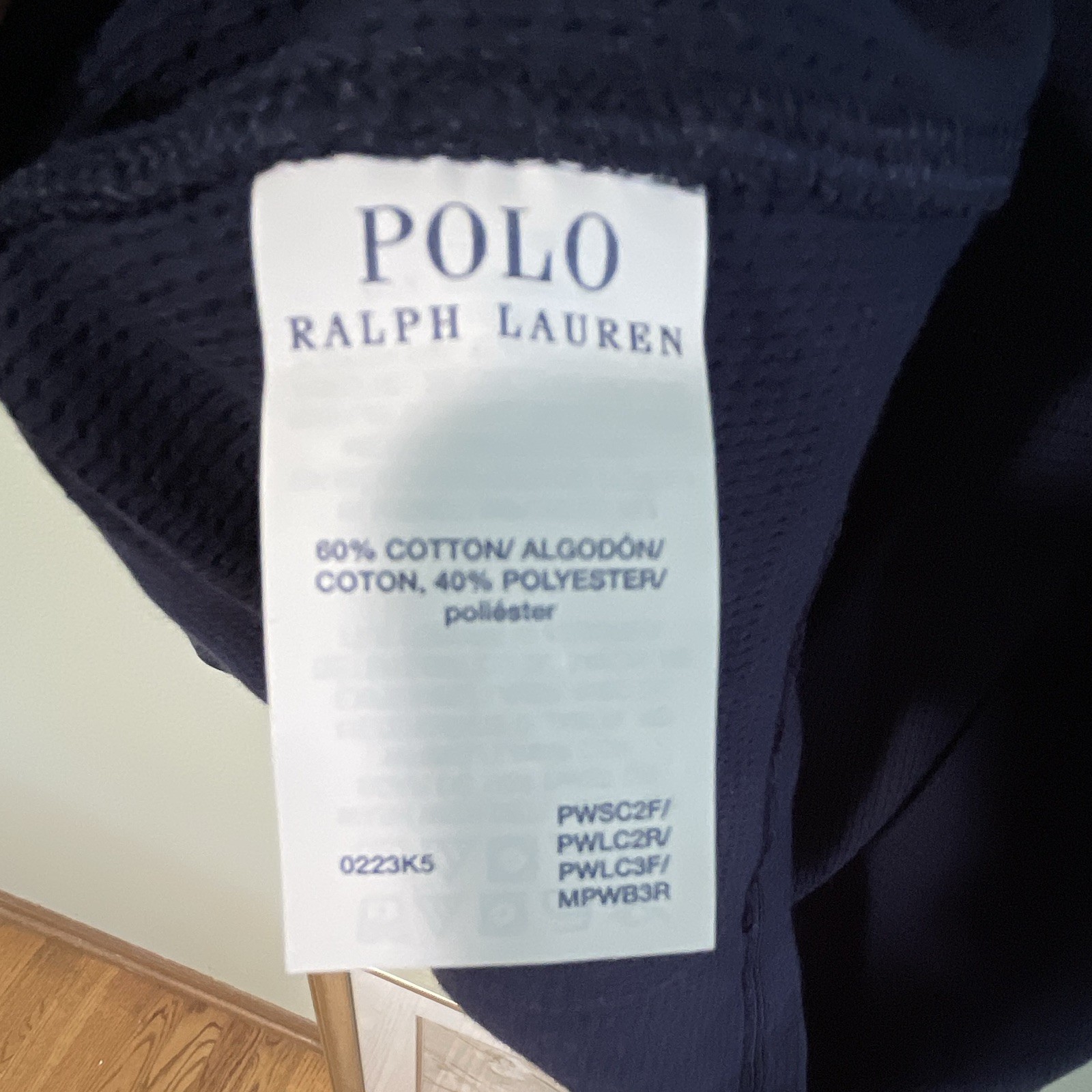Polo Ralph Lauren Polo Bear Waffle-Knit Crewneck Thermal Pullover Shirt Navy M gallery