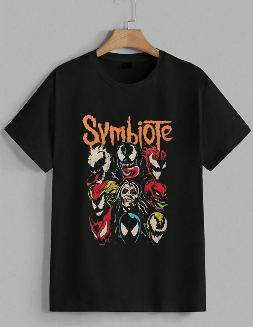 Marvel Symbiote Venom Carnage Graphic T-Shirt Spider-Man Comic Art Gift Unisex gallery