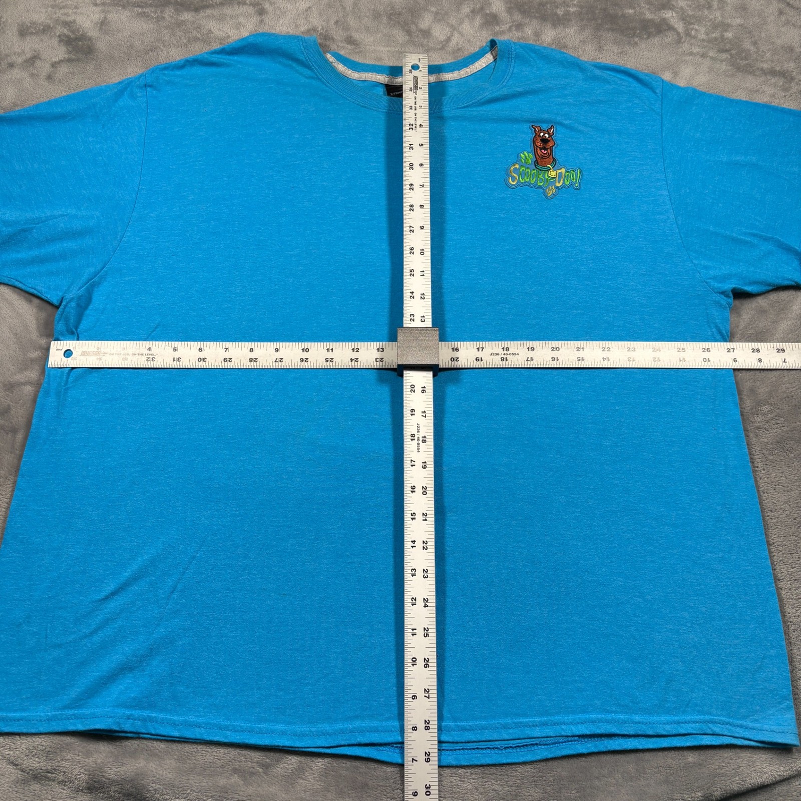 Hanes X Temp T-Shirt Mens 3XL Blue Scoobert Scooby Doo Embroidered Logo Cartoon gallery