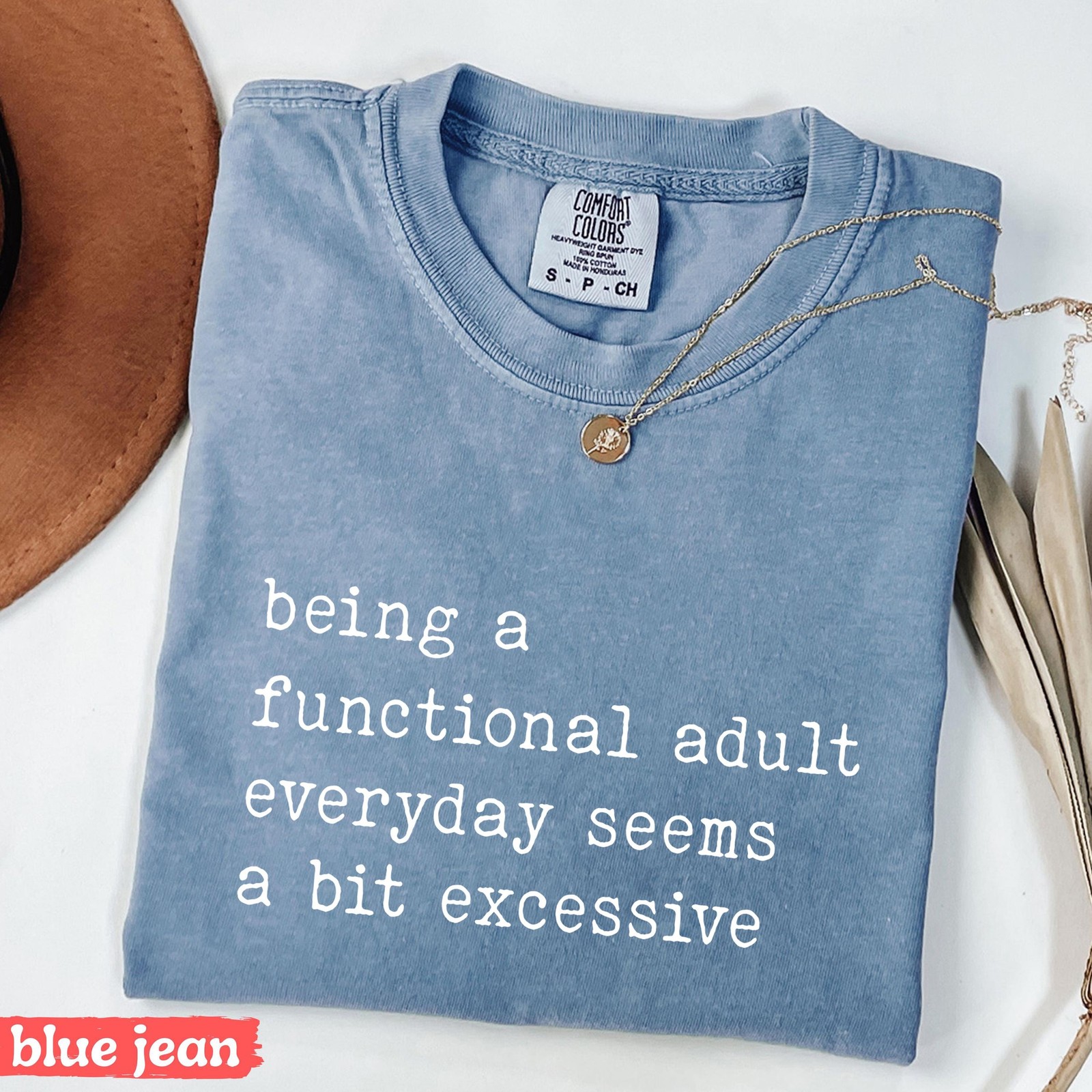 Being A Functional Adult Everyday Seems A Bit Excessive Funny T-Shirt gallery