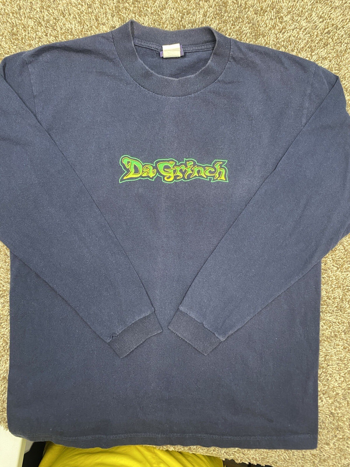 The Grinch Shirt Sz Large Jim Carrey Da Grinch Big Face Movie Promo 2 Sided 2000 gallery