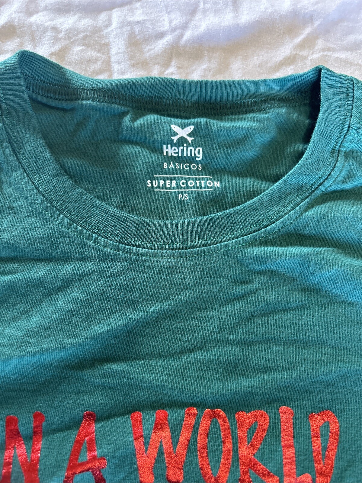 Hering Men's Tshirt Super Cotton Sz. Small In A World Of Grinches Be A Cindy Lou gallery