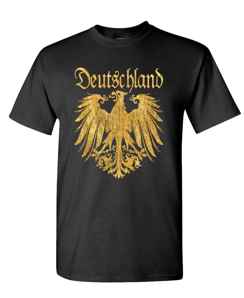 METALLIC GOLD DEUTSCHLAND GERMAN EAGLE - Cotton Unisex T-Shirt gallery