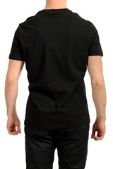Versace Men’s Black Logo Print Crewneck Short Sleeve T-Shirt US 2XL IT 56