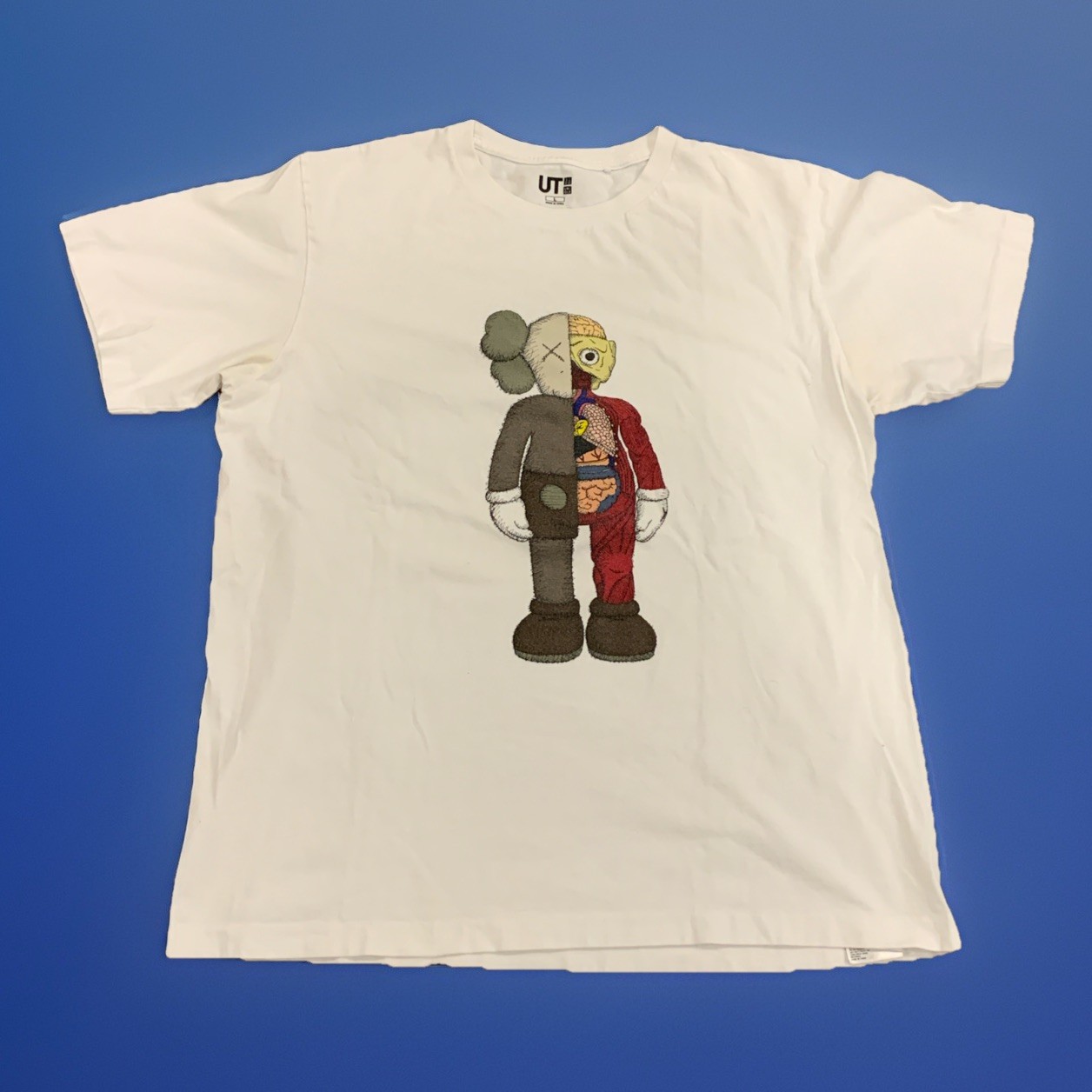 Kaws x Uniqlo UT "Flayed Companion" Men’s Short Sleeve White Size Large 🔥 gallery
