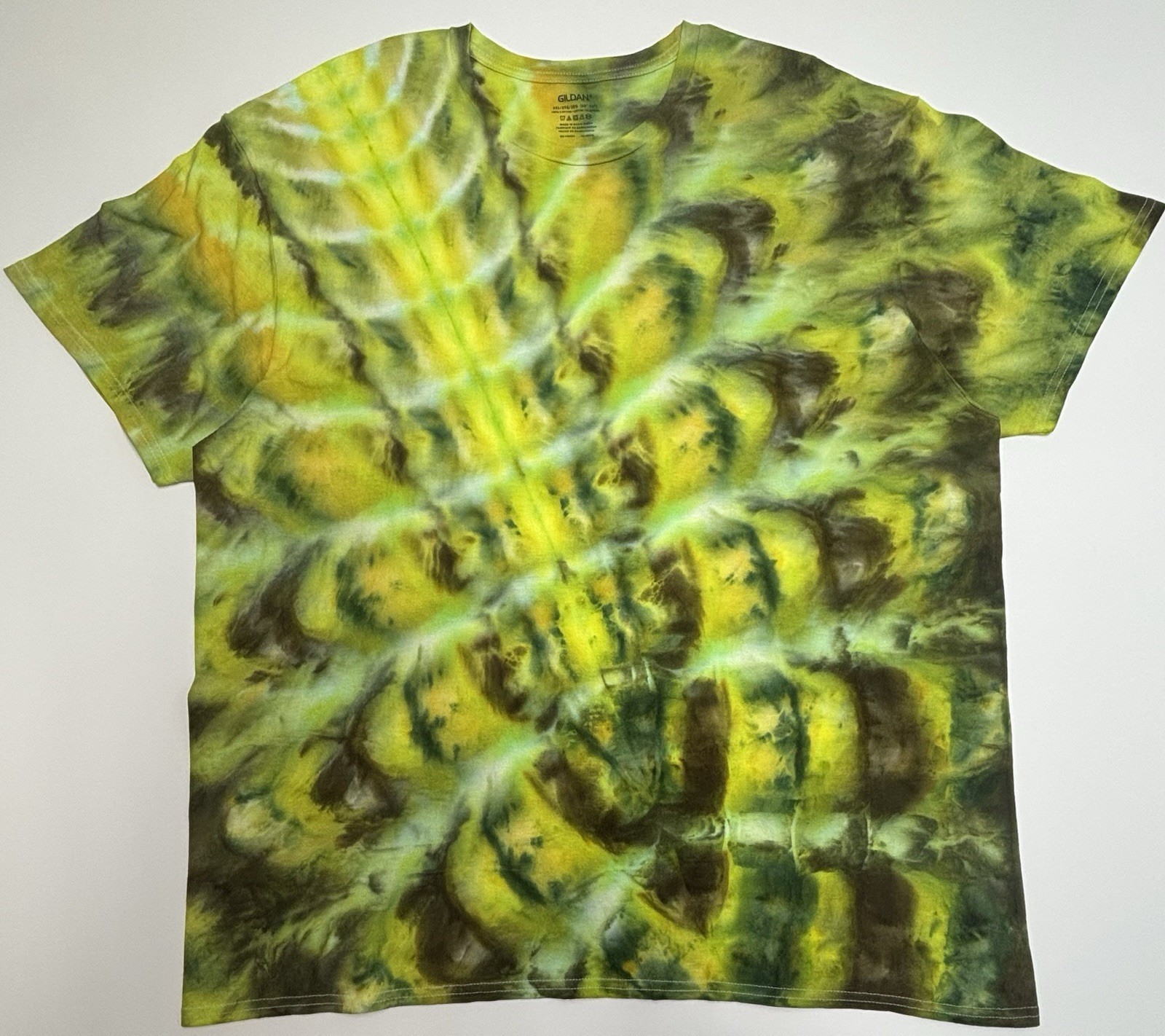 Handmade Ice Tie Dye Adult T-Shirt Unisex Size 2XL Multicolored Gildan Tee NEW gallery