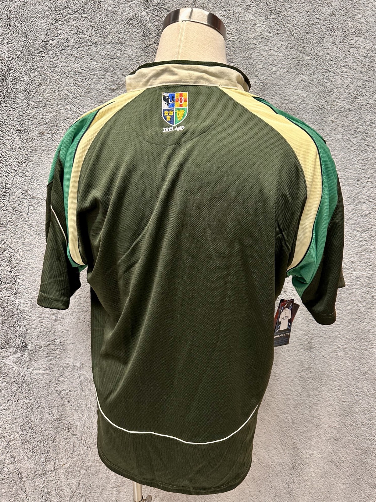 Vintage Y2K Ireland Four Provinces Rugby Shirt Olive Green Live For Rugby L gallery