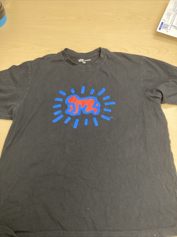 Keith Haring Uniqlo UT Archive Short Sleeve Graphic T-Shirt Radiant Baby Black