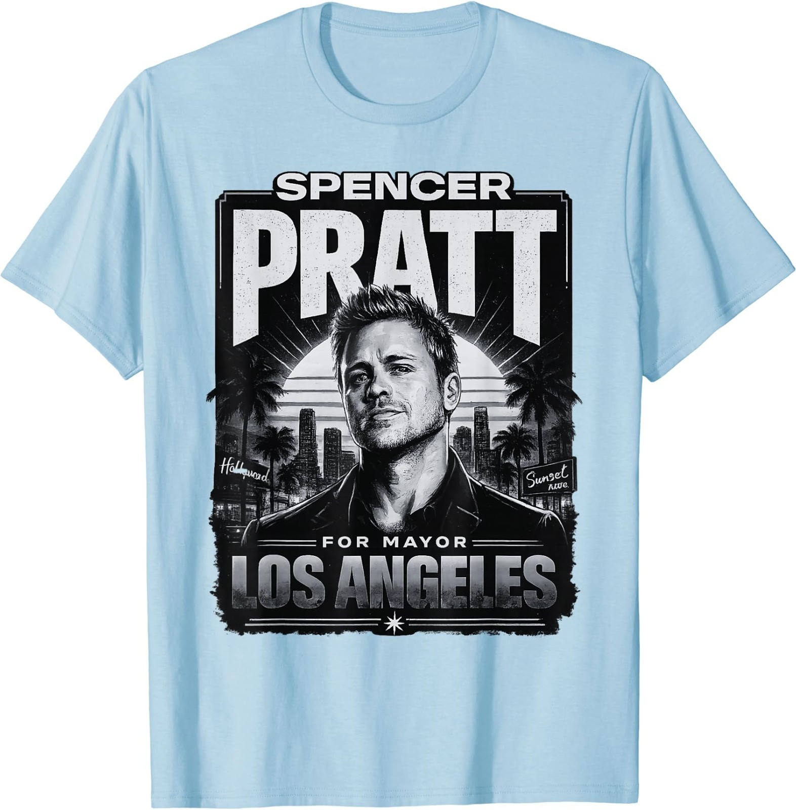 Spencer Pratt for LA Mayor California Humor Design T-Shirt T-Shirt gallery
