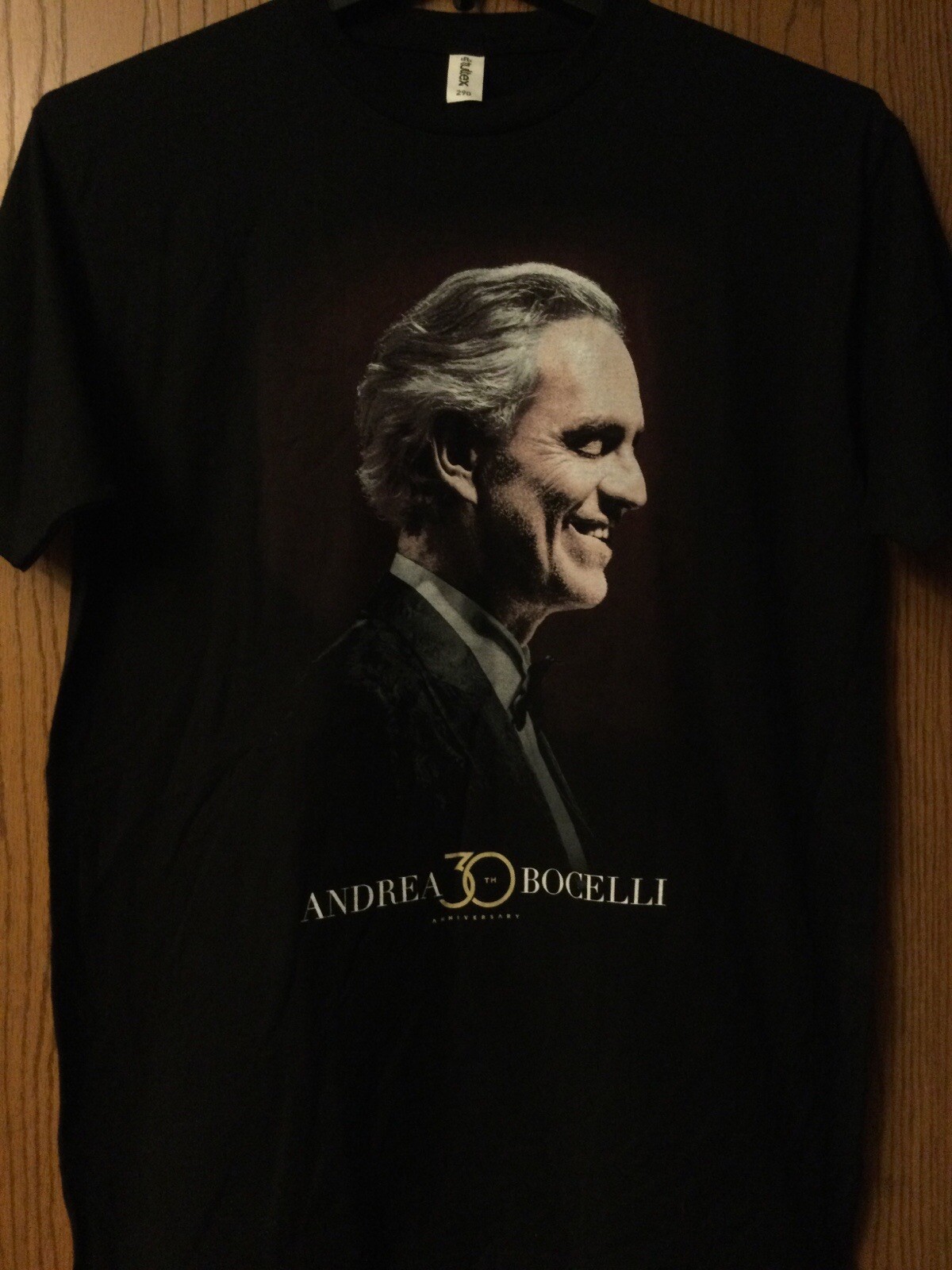 Andrea Bocelli - 30th Anniversary - 2024 Black Shirt - M - Tultex gallery