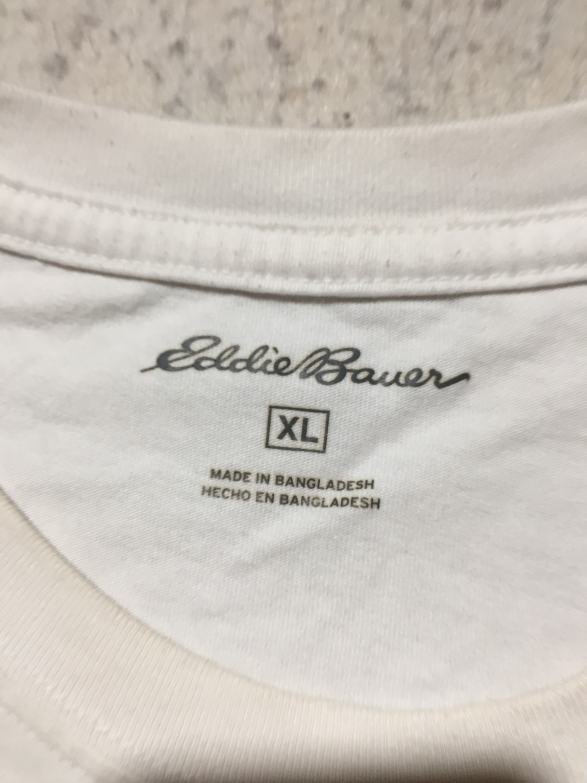 Eddie Bauer T Shirt Mens XL White Long Sleeve Crew Neck Soft gallery