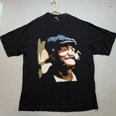 Vtg StarCo Y2K Rapper Embroidered Applique Artist Graphic T-Shirt 3XL Illusion