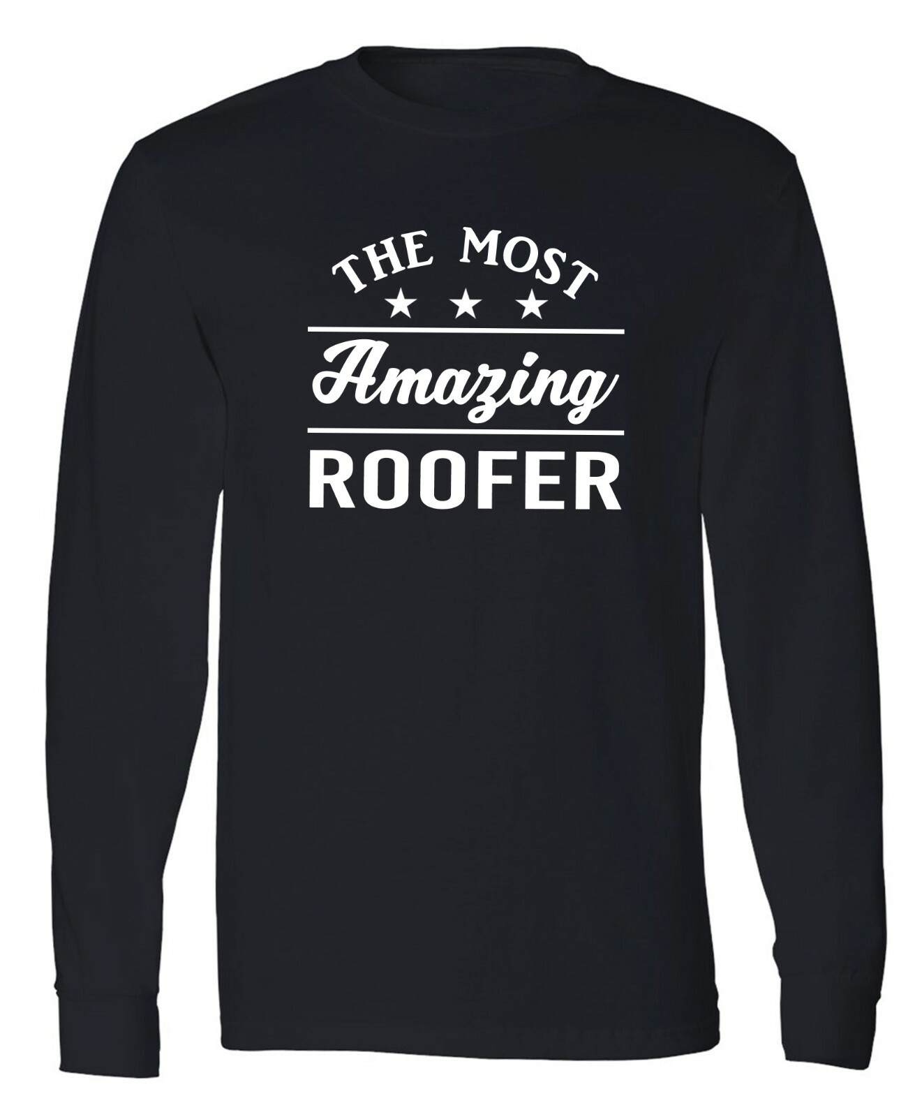 Roofer Long Sleeve Tshirt Construction Worker Roofing Contractor Roof Repair Tee