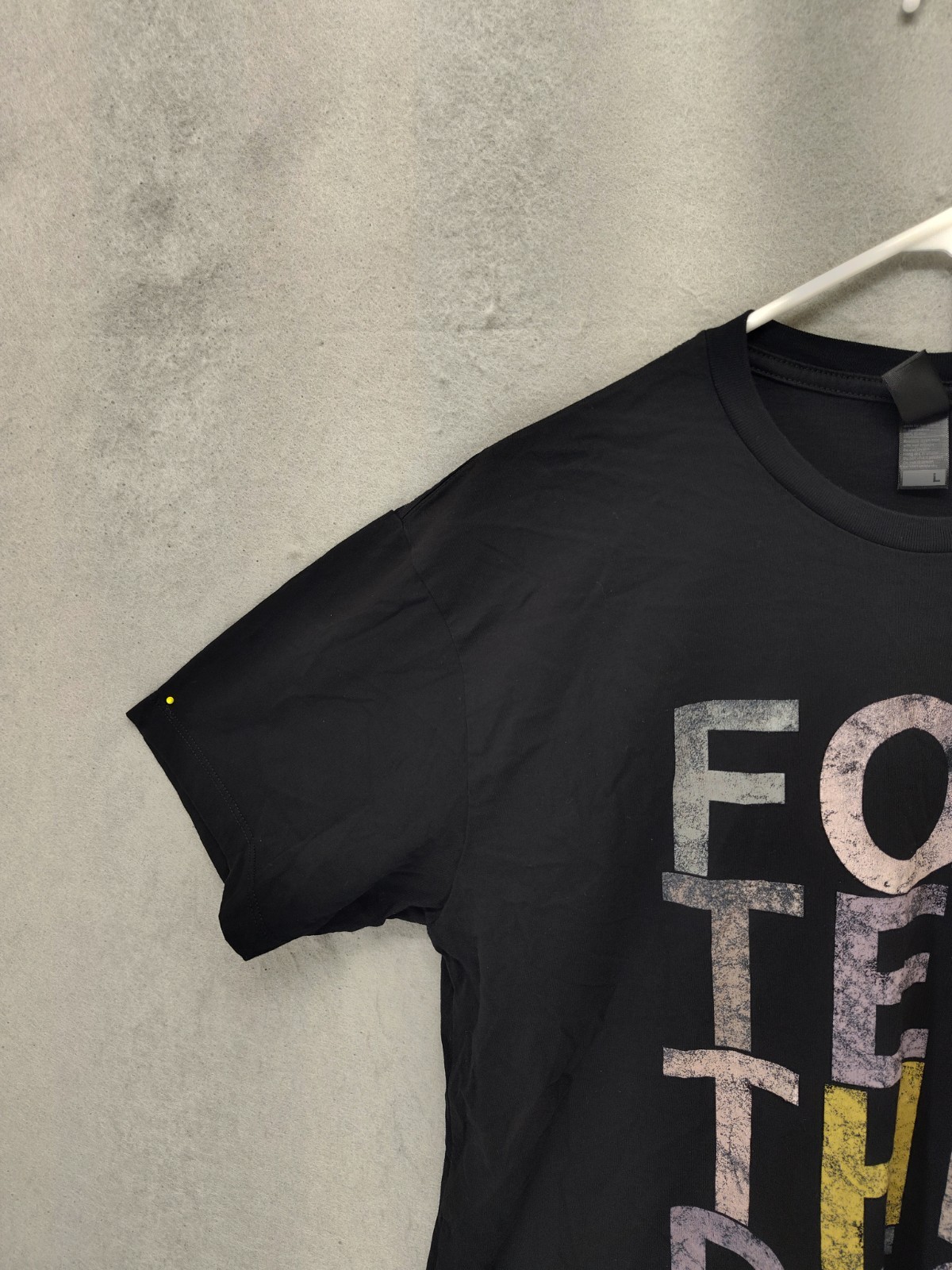 As Colour Men Shirt Large Black Print 100% Cotton Short Sleeve Regular Fit Tee gallery
