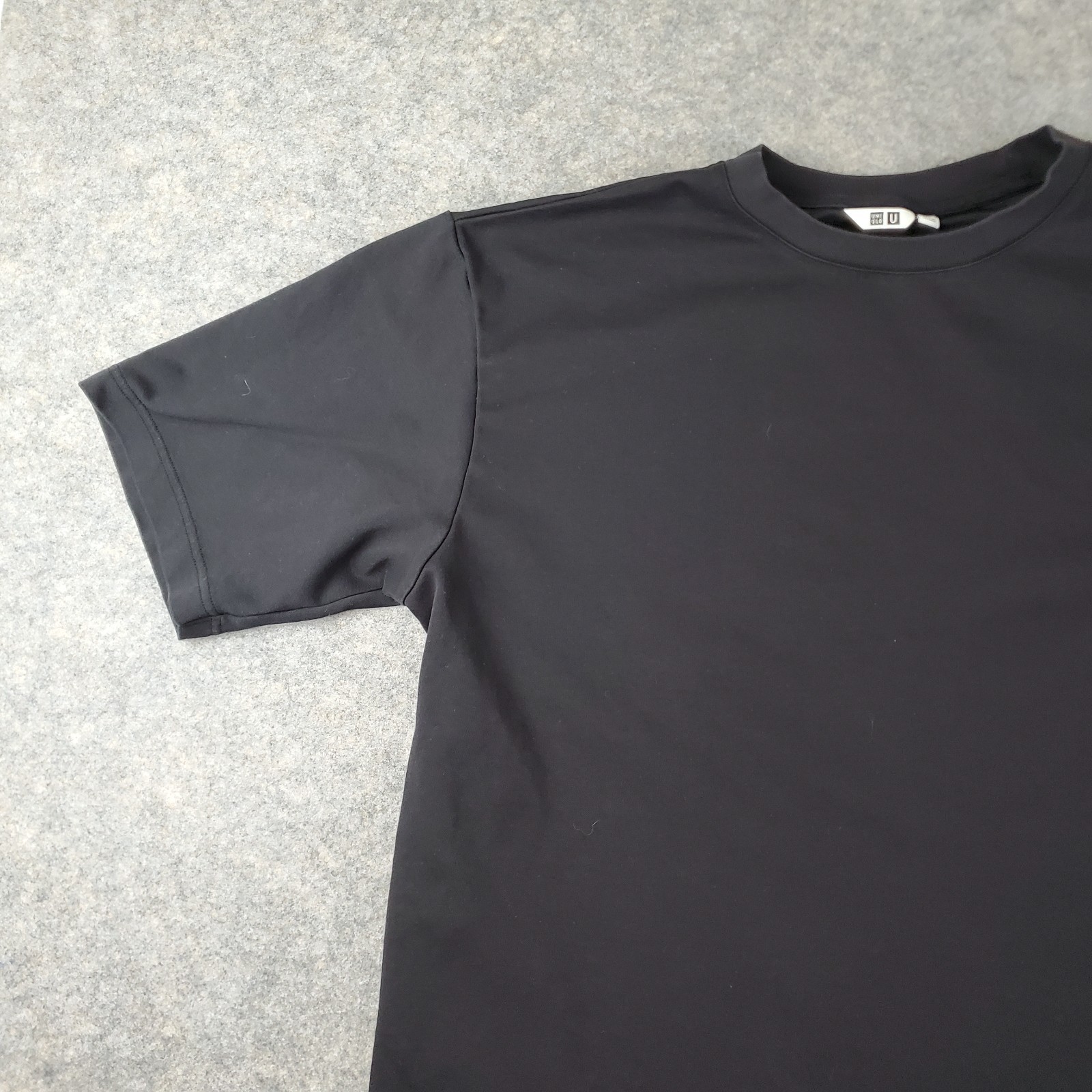 Uniqlo U Shirt Mens Extra Large Black Crew Neck Short Sleeve Stretch Pullover gallery