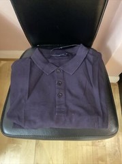 Espionage Men’s Collared T Shirt Size 5XL Navy Blue Damson